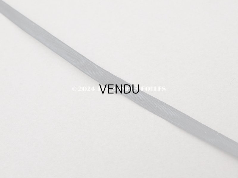 画像6: 19世紀 アンティーク 極細 シルクリボン 3.7m 5mm幅 黒