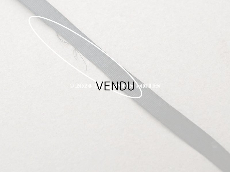 画像8: 19世紀 アンティーク 極細 シルクリボン 3.7m 5mm幅 黒