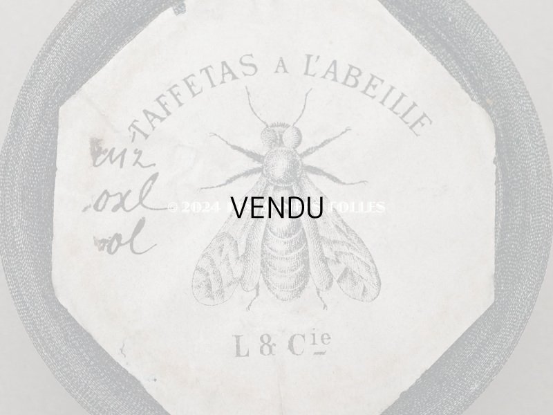 画像3: 19世紀 アンティーク タフタリボン 10.35m 12mm幅　TAFFTAS A L'ABEILLE - L&Cie -
