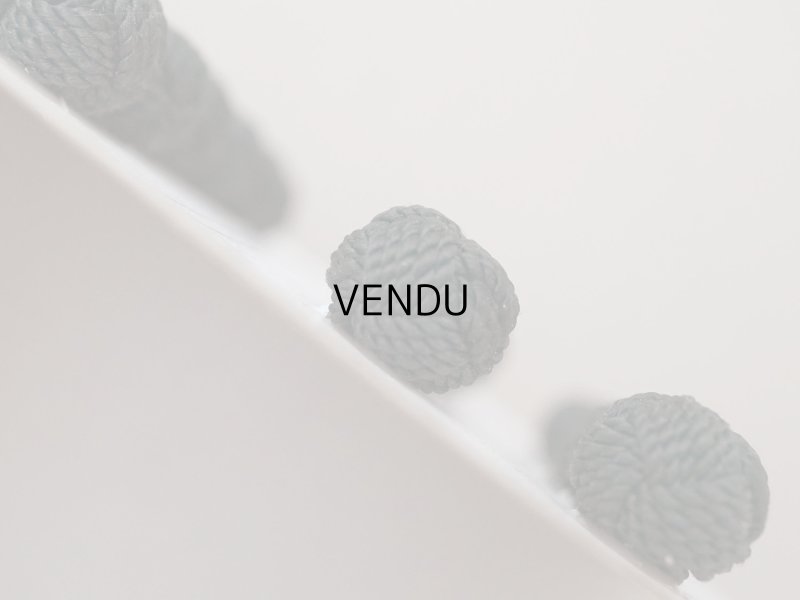 画像6: アンティーク  リネンのくるみボタン 黒 11〜12mm 36ピース