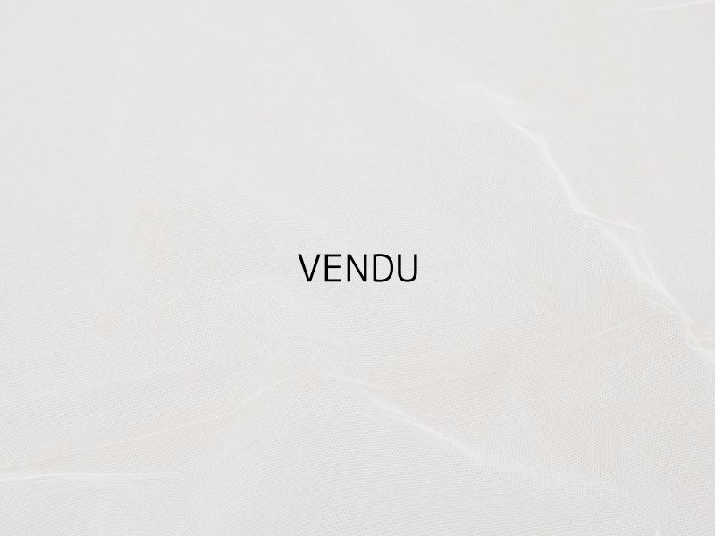 画像9: アンティーク 62cm幅　小花の刺繍入り チュールレース地 オフホワイト