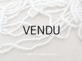 アンティーク シードビーズ ガラス製 クリア＆ホワイト 15g