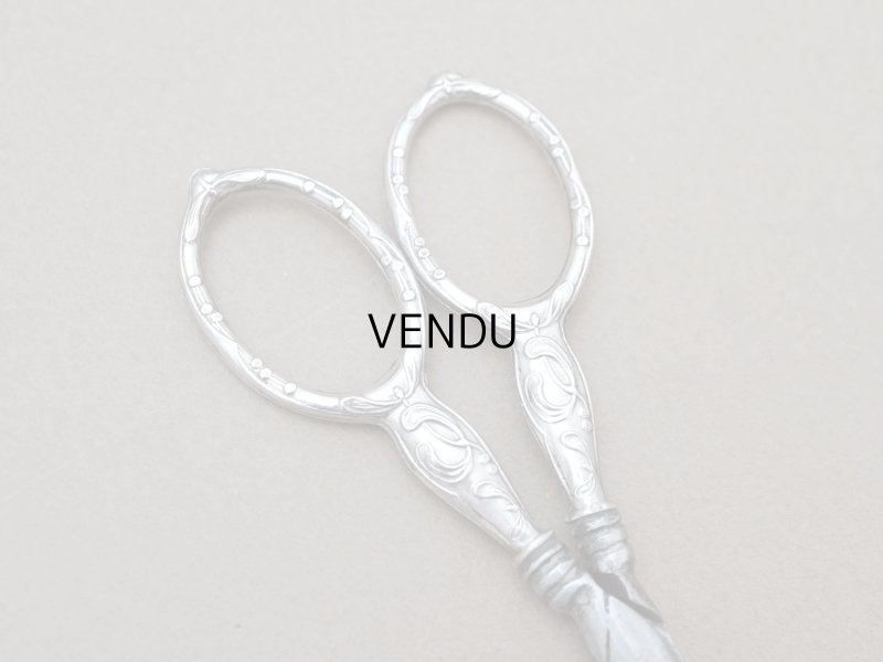 画像6: 1900年頃 アンティーク シルバー製 ヤドリギの裁縫道具セット