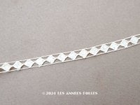19世紀末 アンティーク  手編みのダイヤ柄 レース 