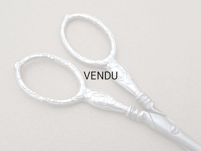 画像5: 1900年頃 アンティーク シルバー製 ヤドリギの裁縫道具セット