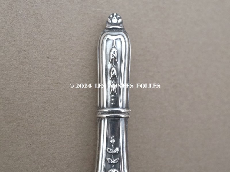 画像6: 1900年頃 アンティーク シルバー製 リボン&薔薇模様 ソーイングセット 裁縫道具