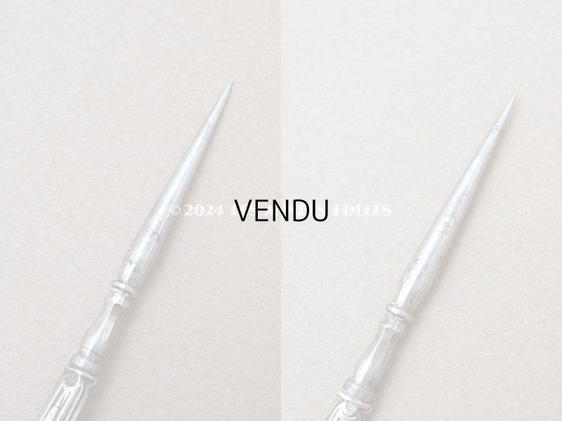 画像18: 1900年頃 アンティーク シルバー製 リボン＆薔薇模様 ソーイングセット 裁縫道具