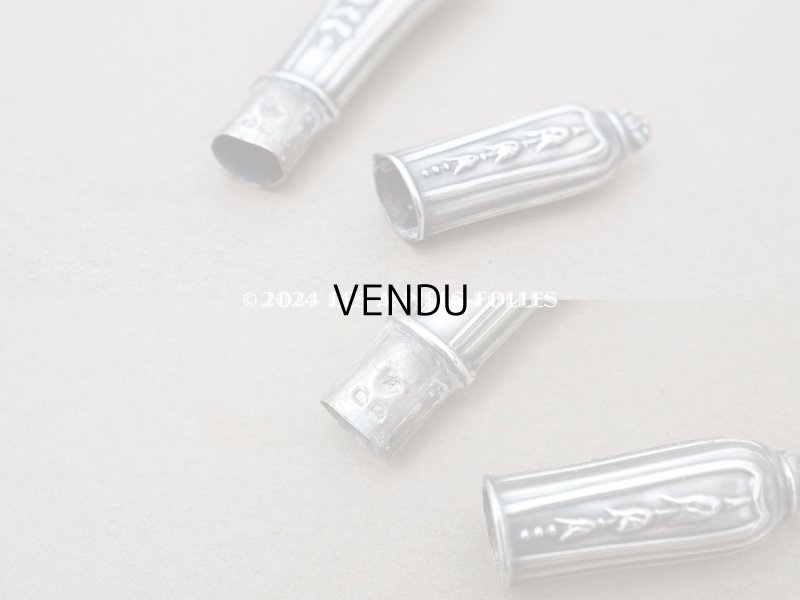 画像7: 1900年頃 アンティーク シルバー製 リボン＆薔薇模様 ソーイングセット 裁縫道具