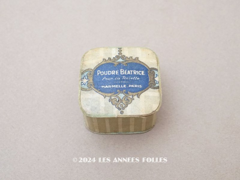 画像1: アンティーク 小さなパウダーボックス POUDRE BEATRICE POUR LA TOILETTE - HARMELLE PARIS -