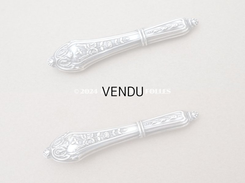 画像4: 1900年頃 アンティーク シルバー製 リボン＆薔薇模様 ソーイングセット 裁縫道具