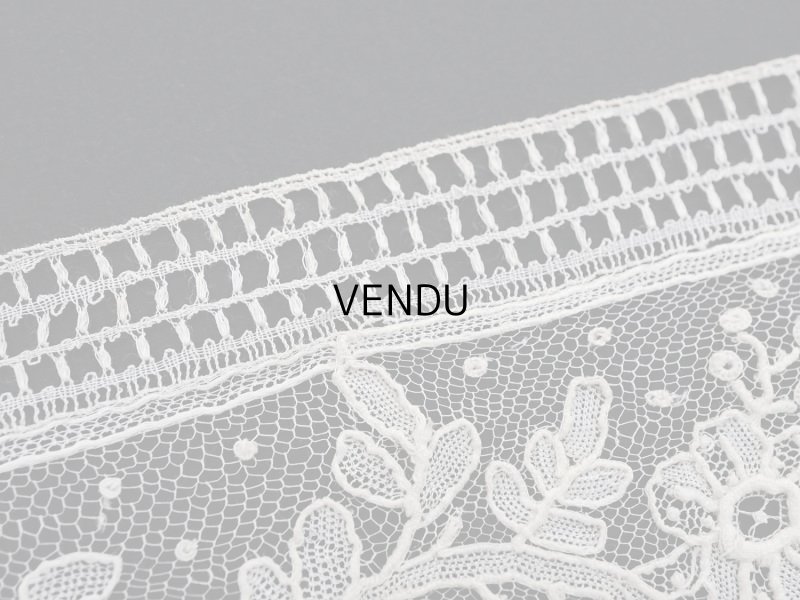 画像7: 19世紀末  アンティーク ポワンドローズ　ニードルレース 0.91m『ポワン・ド・ガーズ』『ポワン・ド・ローズ』 