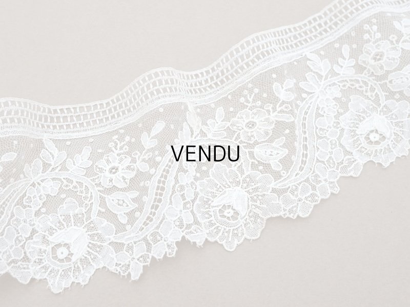 画像3: 19世紀末  アンティーク ポワンドローズ　ニードルレース 0.91m『ポワン・ド・ガーズ』『ポワン・ド・ローズ』 