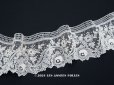 画像1: 19世紀末  アンティーク ポワンドローズ　ニードルレース 0.91m『ポワン・ド・ガーズ』『ポワン・ド・ローズ』  (1)