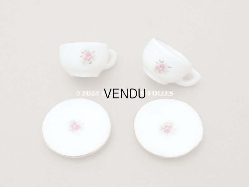 画像3: アンティーク ドール用 薔薇のティーセット 