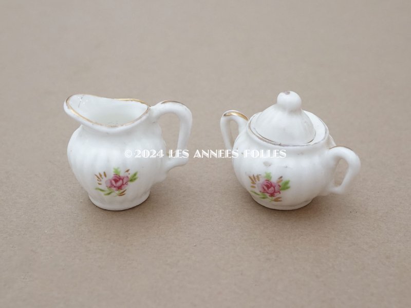 画像4: アンティーク ドール用 薔薇のティーセット