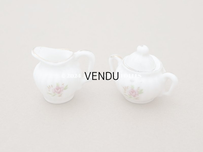 画像4: アンティーク ドール用 薔薇のティーセット 