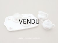 アンティーク ドール用 薔薇のティーセット 