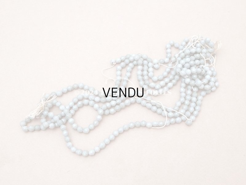 画像3: アンティーク スフレビーズ カット入り グレイッシュグリーン　約6~6.5mm  吹きガラス製ビーズ