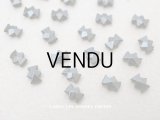 アンティーク フレンチジェット リボン型　ビーズ カット入り 5×6mm 約69ピース 