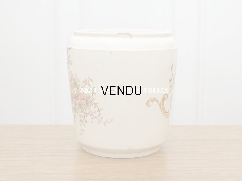 画像5: 19世紀末 アンティーク ポット 薔薇のロカイユ装飾 FARINE - K&G LUNEVILLE -