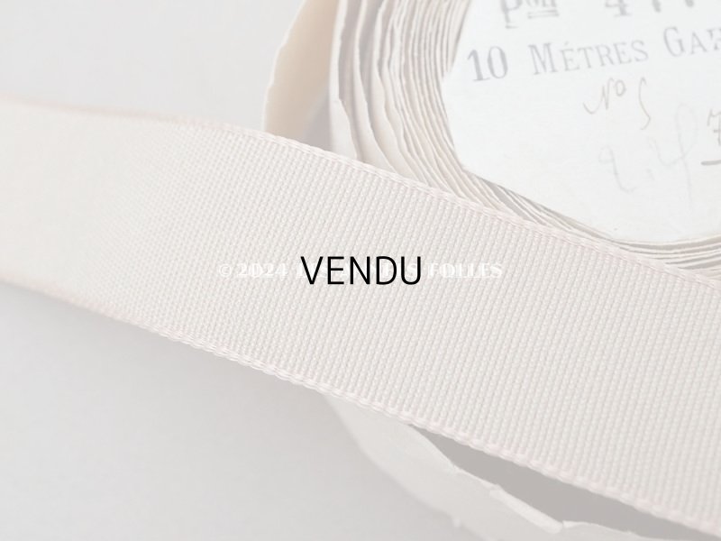 画像3: アンティーク サテンリボン&グログランリボン ピンクベージュ 3.4m 25mm幅 Pon 4770