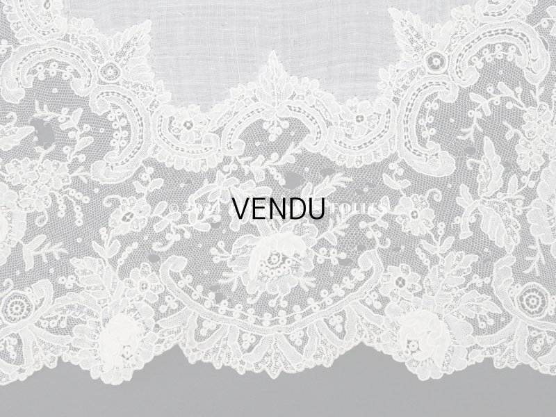 画像9: アンティーク ポワンドローズ 結婚式のハンカチ ポワン・ド・ガーズ