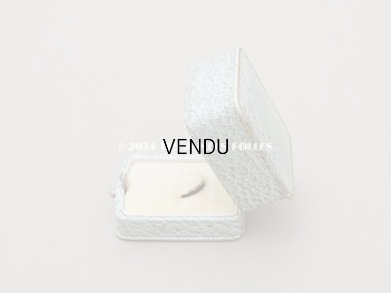 画像3: アンティーク ジュエリーボックス 金彩入り グレイッシュブルー