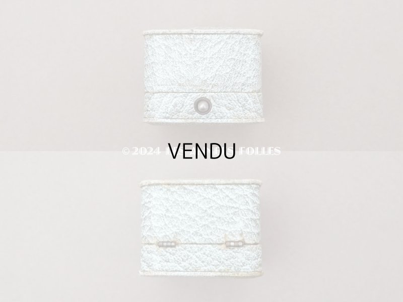 画像8: アンティーク ジュエリーボックス 金彩入り グレイッシュブルー