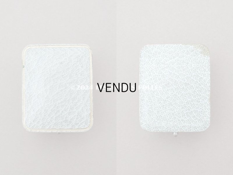 画像7: アンティーク ジュエリーボックス 金彩入り グレイッシュブルー