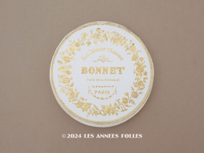 画像1: 1850年頃 アンティーク チョコレートボックス AUX JARDINS D'ARMIDE - BONNET PARIS -