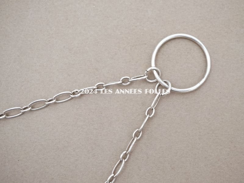 画像10: 1900年頃 アンティーク 菫のモチーフ シルバー製 メタルメッシュのバッグ 