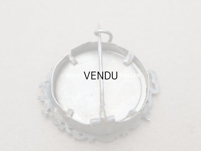 画像6: アンティーク リボン&花のガーランド フォトフレームのブローチ 