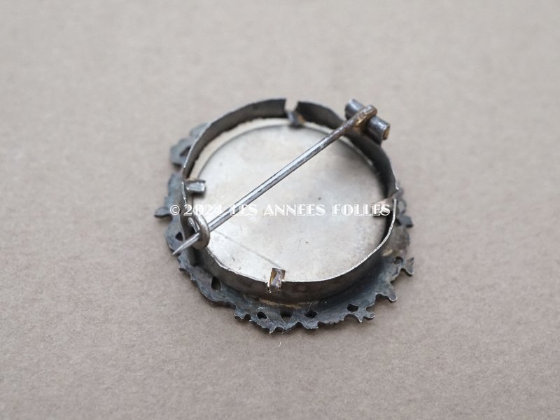 画像5: アンティーク リボン&花のガーランド フォトフレームのブローチ