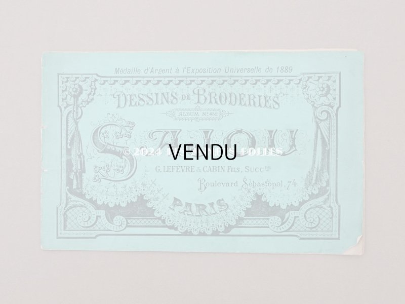 画像4: 19世紀末 アンティーク SAJOU 刺繍図案帳 DESSINS DE BRODERIES ALBUM N 452 - SAJOU PARIS -