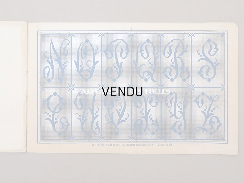 画像12: 19世紀末 アンティーク SAJOU 刺繍図案帳 DESSINS DE BRODERIES ALBUM N 452 - SAJOU PARIS -