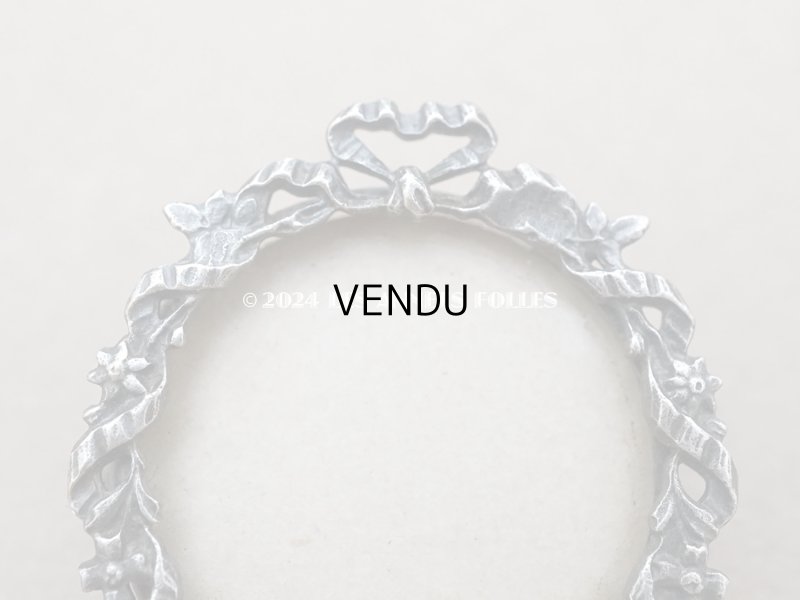 画像3: アンティーク リボン&花のガーランド フォトフレームのブローチ 