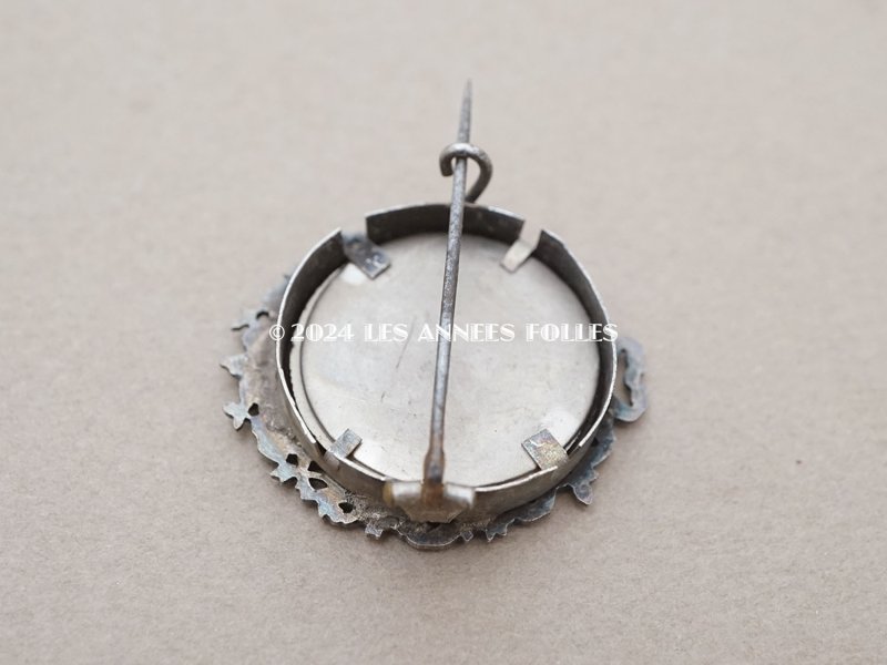 画像11: アンティーク リボン&花のガーランド フォトフレームのブローチ