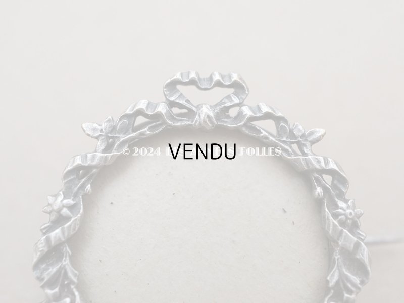 画像8: アンティーク リボン&花のガーランド フォトフレームのブローチ 