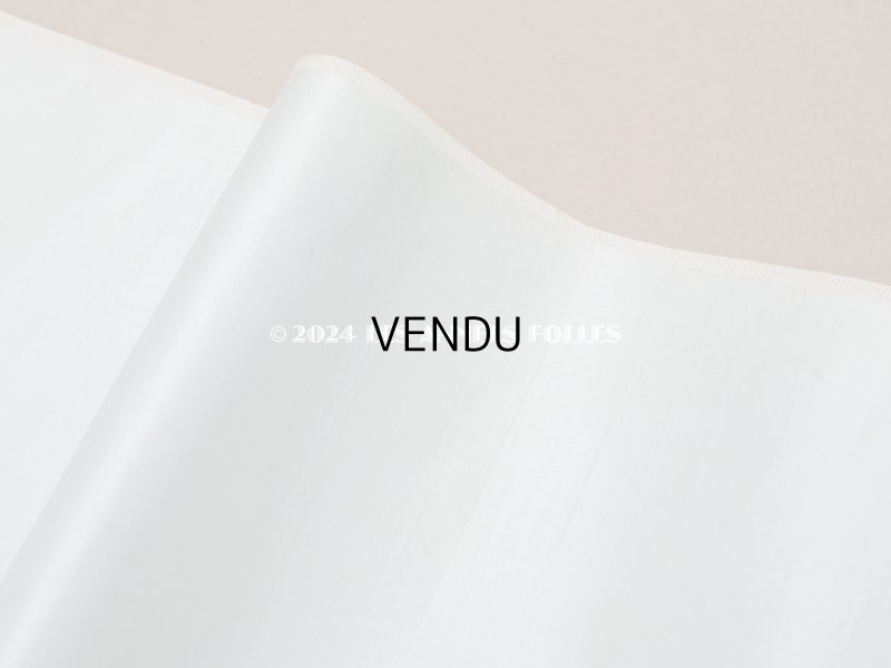 画像3: 19世紀 アンティーク ファブリック シルクサテン　パウダーブルー 60×125cm