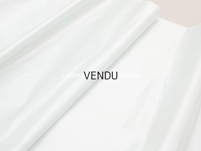 画像6: 19世紀 アンティーク ファブリック シルクサテン　パウダーブルー 60×125cm