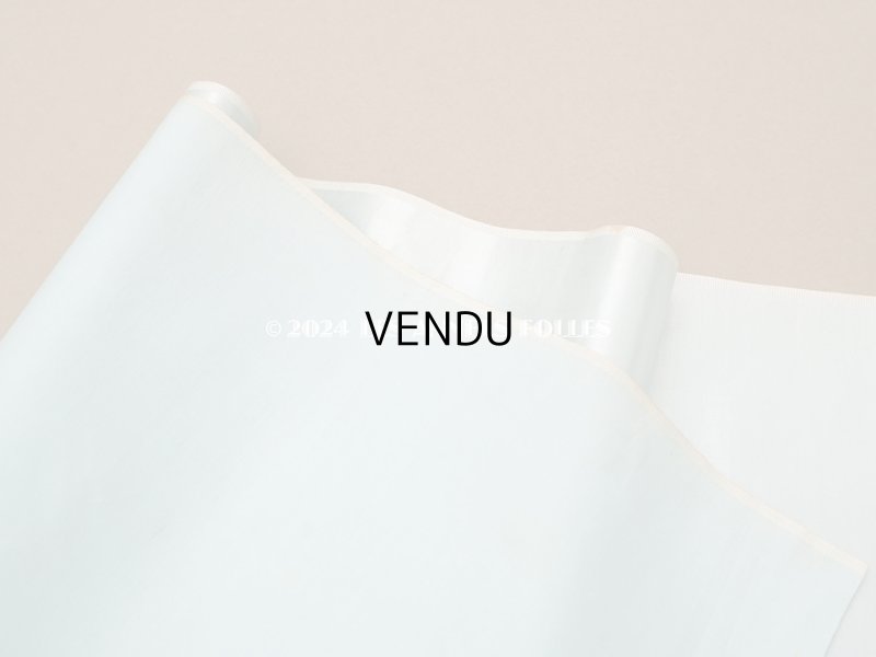 画像7: 19世紀 アンティーク ファブリック シルクサテン　パウダーブルー 60×125cm