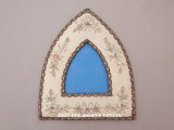 アンティーク フォトフレーム  薔薇のリボン刺繍