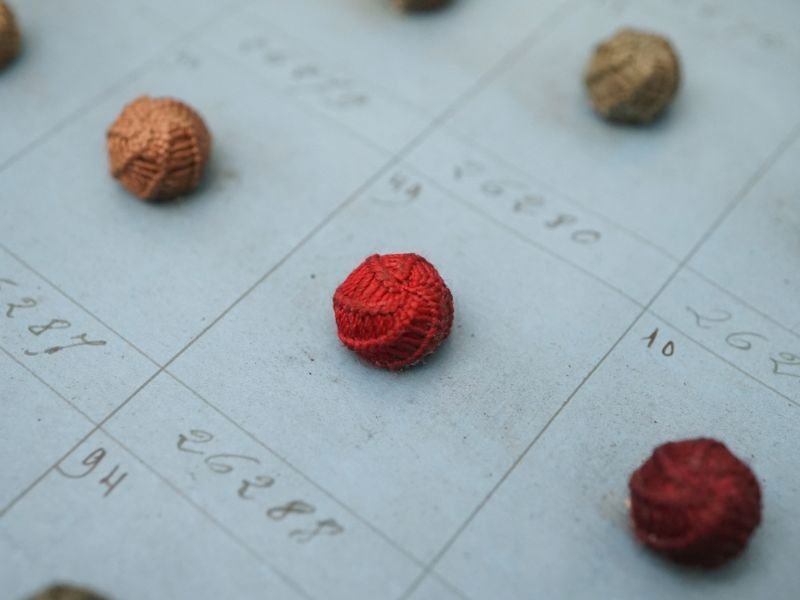 画像13: 19世紀 アンティーク小さなくるみボタンのサンプラー 80ピース