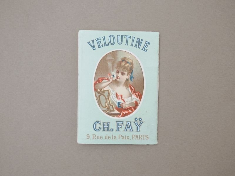 画像1: 1887年 アンティーク パピエ・ダルメニイ  VELOUTINE - CH.FAY PARIS  -