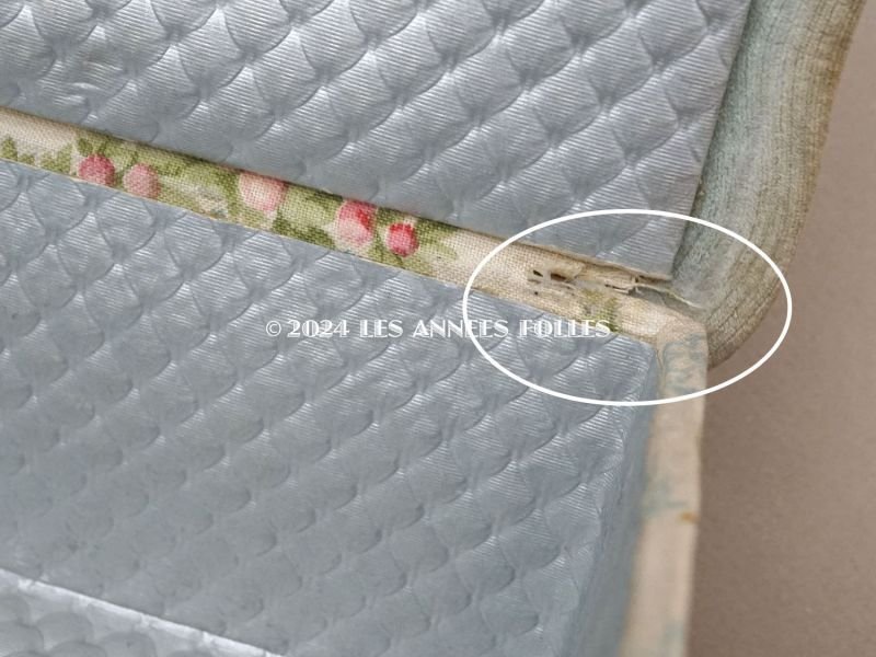 画像16: アンティーク グローブボックス 薔薇模様のカルトナージュボックス　