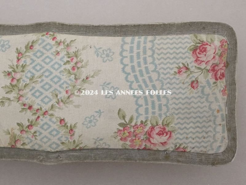 画像5: アンティーク グローブボックス 薔薇模様のカルトナージュボックス　