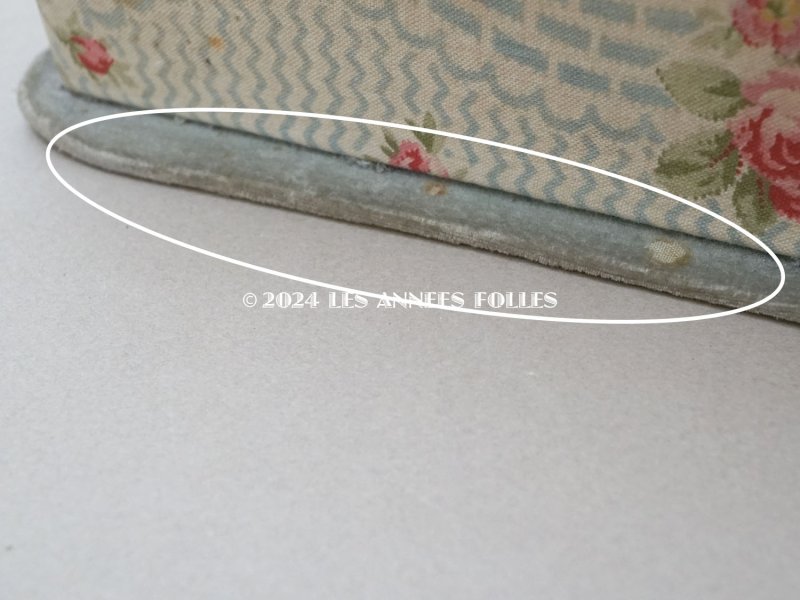 画像12: アンティーク グローブボックス 薔薇模様のカルトナージュボックス　