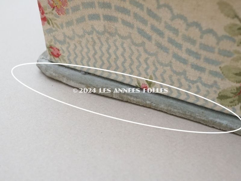 画像11: アンティーク グローブボックス 薔薇模様のカルトナージュボックス　