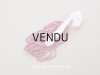 1900年代 アンティーク 極小 メタル製 カット入り ビーズ フューシャピンク　メタルビーズ P3　キャビアビーズ