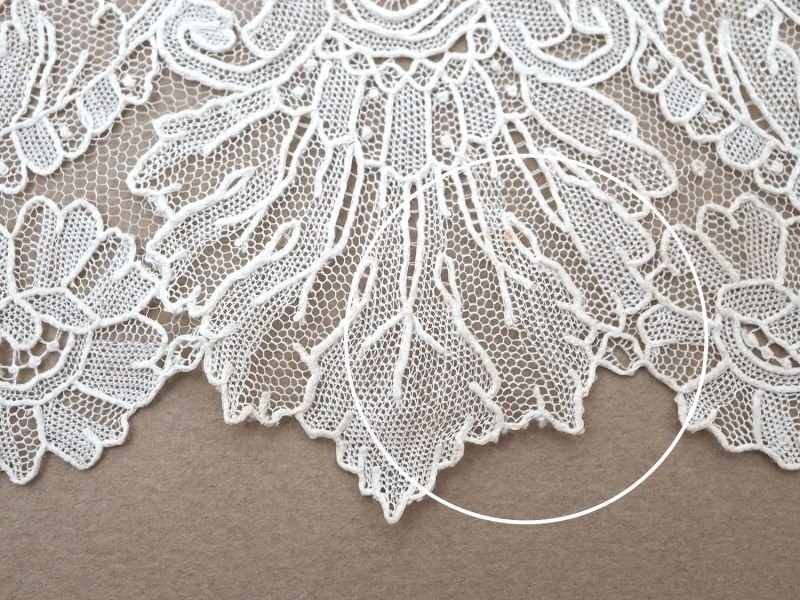 画像16: 【セール対象外】【クーポン対象外】19世紀末  アンティーク 幅広18.6cm ポワンドローズ ニードルレース 2.27m『ポワン・ド・ガーズ』『ポワン・ド・ローズ』 